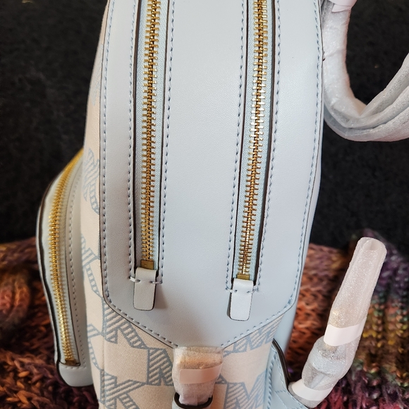 Brand New Michael Kors Jaycee Medium Backpack Vista Blue - Picture 4 of 5